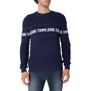 Tmavomodrý pánsky sveter Tommy Jeans #690290