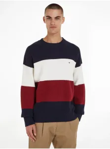 Red-blue men's striped sweater Tommy Hilfiger - Men #7988100