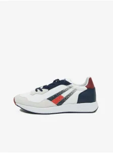 Tommy Hilfiger Blue and White Mens Sneakers Tommy Jeans - Men #600921