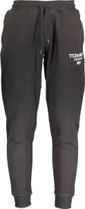 Bavlnené tepláky Tommy Jeans pánske, čierna farba, s potlačou #4627066