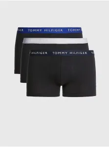 Set of three men's boxer shorts in black Tommy Hilfiger Underwear - Men #463379