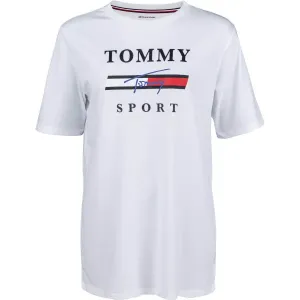 Tommy Hilfiger GRAPHICS  BOYFRIEND TOP Dámske tričko, biela, veľkosť M