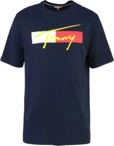 Tommy Hilfiger DROP SHOULDER TEE Pánske tričko, tmavo modrá, veľkosť M