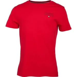 Tommy Hilfiger TH ORIGINAL-CN SS TEE LOGO Pánske tričko, červená, veľkosť L