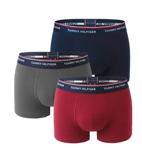 TOMMY HILFIGER - boxerky 3PACK premium essentials black & rouge color - limitovaná edícia