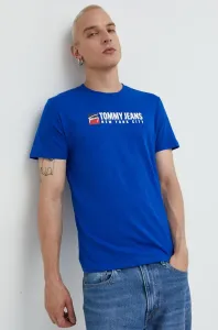 Bavlnené tričko Tommy Jeans s potlačou #245693