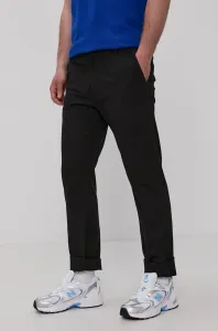 Nohavice Tommy Jeans pánske, čierna farba, rovné #174238