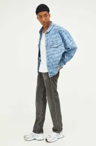 Rifľová bunda Tommy Jeans pánska, prechodná, oversize #8742500