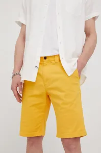 Šortky Tommy Jeans Scanton pánske, žltá farba, #8833892