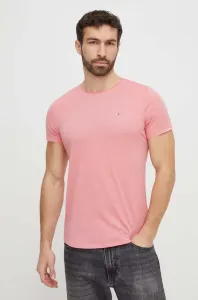 Tommy Jeans ružová farba,jednofarebný,DM0DM09586