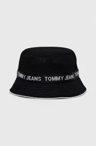 Klobúk Tommy Jeans čierna farba #6983880