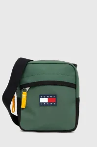 Malá taška Tommy Jeans zelená farba #8743414