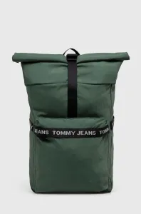 Ruksak Tommy Jeans pánsky, zelená farba, veľký, s potlačou #8658020