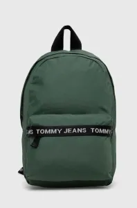 Ruksak Tommy Jeans pánsky, zelená farba, veľký, s potlačou #8657979
