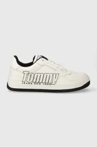 Tenisky Tommy Jeans TJM BASKET LOGO biela farba, EM0EM01257 #8765077