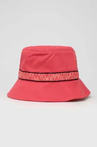 Bavlnený klobúk Tommy Jeans ružová farba, bavlnený