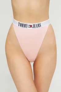 Brazílske plavkové nohavičky Tommy Jeans ružová farba #7526212