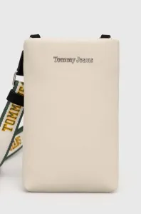 Puzdro na mobil Tommy Jeans béžová farba #8699711