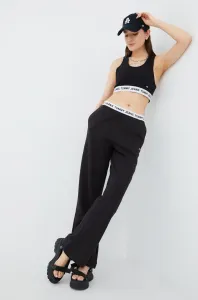 Tepláky Tommy Jeans dámske, čierna farba, jednofarebné #4887097