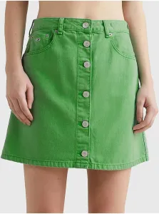 Zelená dámska džínsová sukňa Tommy Jeans #4916879