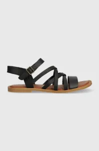 Kožené sandále Toms Sephina dámske, čierna farba, 10019745 #9079510