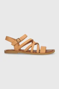 Kožené sandále Toms Sephina dámske, hnedá farba, 10019752 #8641842