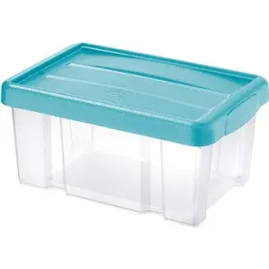 Tontarelli PUZZLE Box s vekom 14 l, transparent/modrá