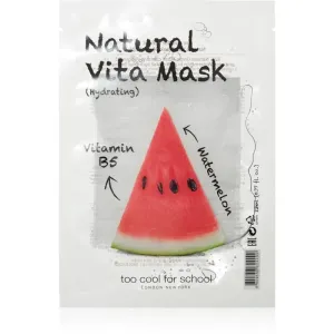 Too Cool For School Natural Vita Mask Hydrating Watermelon hydratačná plátienková maska 23 g