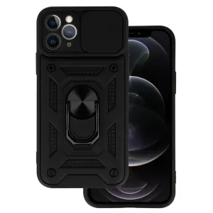 Top Slide Camera Armor Case obal, iPhone 11 Pro, čierny