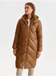 Kabáty pre ženy TOP SECRET - hnedá #614938