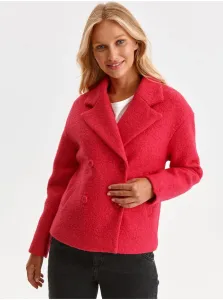 Kabáty pre ženy TOP SECRET - tmavoružová #617506