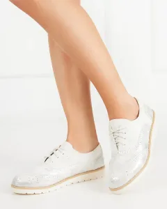 Dámske biele šnurovacie topánky Isdiohra - Obuv