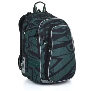 Školská taška Zelený kameň Topgal LYNN 24018