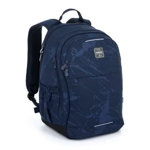 Študentský batoh Modré žíhanie Topgal RUBI 24033