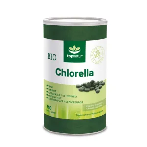 Chlorella 750 tabliet 150 g BIO   TOPNATUR