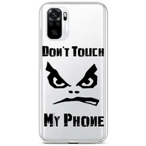 TopQ Kryt Xiaomi Redmi Note 10S Don't Touch priehľadný 85969