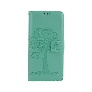 TopQ Puzdro Xiaomi Redmi Note 11 Pro+ 5G knižkové Zelené strom sovičky 71703