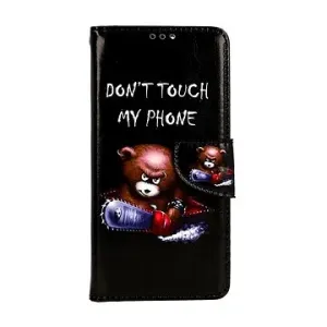 TopQ Puzdro Xiaomi Redmi Note 12 5G knižkové Don't Touch medvedík 95646