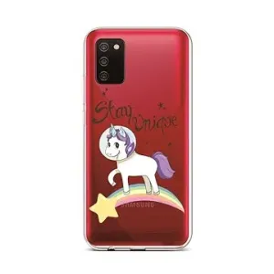 TopQ Samsung A02s silikón Stay Unicorn 55816