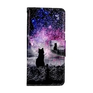 TopQ Puzdro Samsung A14 knižkové Hviezdna obloha 112857
