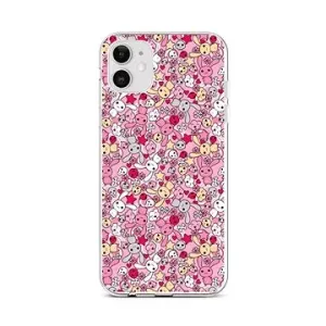 TopQ iPhone 12 silikón Pink Bunnies 55318