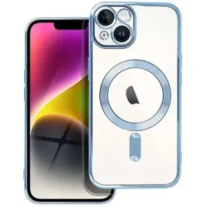 TopQ Kryt Electro iPhone 14 MagSafe s modrým rámikom 115619
