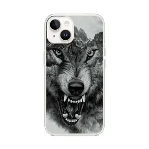 TopQ Kryt iPhone 14 Čierno-biely vlk 109816