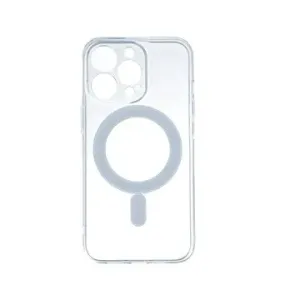 TopQ Kryt iPhone 15 Pro Max s MagSafe pevný priehľadný 109917