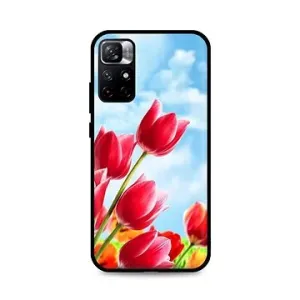 TopQ Kryt Xiaomi Poco M4 Pro 5G silikón Tulips 71450