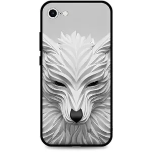 TopQ Kryt LUXURY iPhone SE 2022 pevný Biely vlk 74094