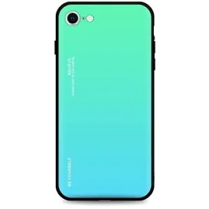 TopQ Kryt LUXURY iPhone SE 2022 pevný dúhový zelený 73934
