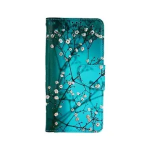 TopQ Xiaomi Redmi Note 11 knižkové Modré s kvetmi 67779