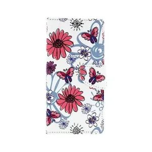 TopQ Xiaomi Redmi Note 9 knihový Flowers 50612