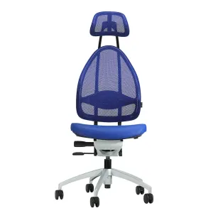 Dizajnová kancelárska otočná stolička s opierkou hlavy a sieťkovým operadlom Topstar #3727624